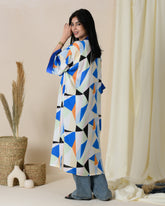 Satin Chiffon Kaftan